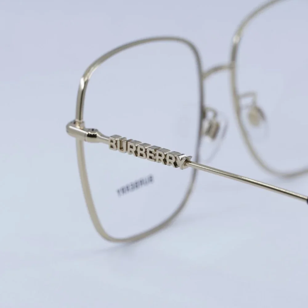 Burberry BE1378D 1326 Eyeglasses Black/Gold 57mm Square Frame